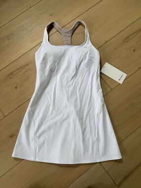 Lightweight lululemon White Tennis Dress with Racerback